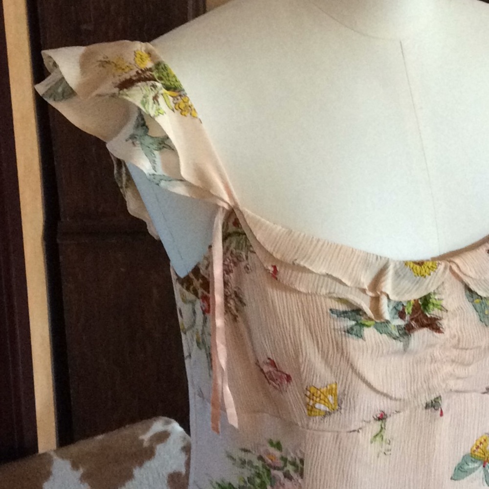 NANETTE LEPORE BEAUTFUL SILK CHIFFON DRESS - Picture 2 of 5